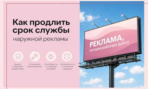 Как продлить срок службы наружной рекламы в  Коркине