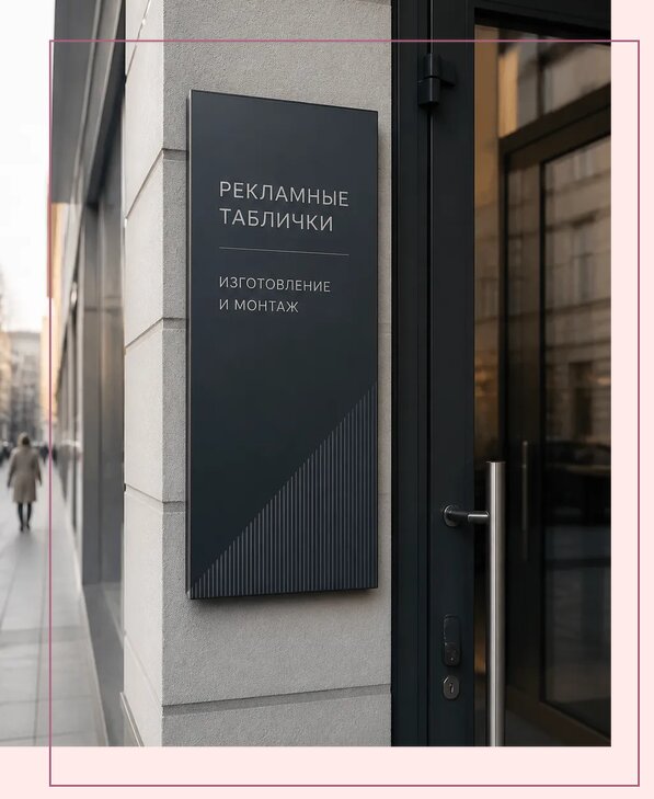 Рекламные таблички в Коркине по цене от 4671 р. | Аванза-Крк